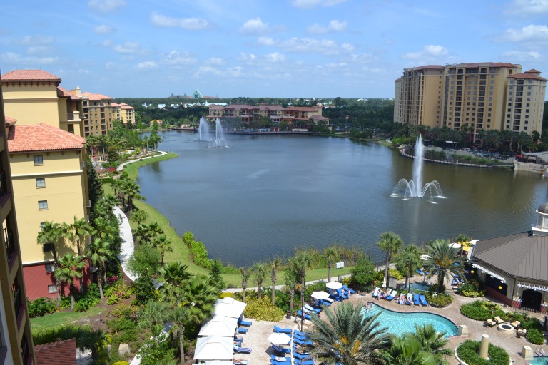 Gorgeous Balcony View of Wyndham Grand Orlando Hotel and Resort, Bonnet Creek