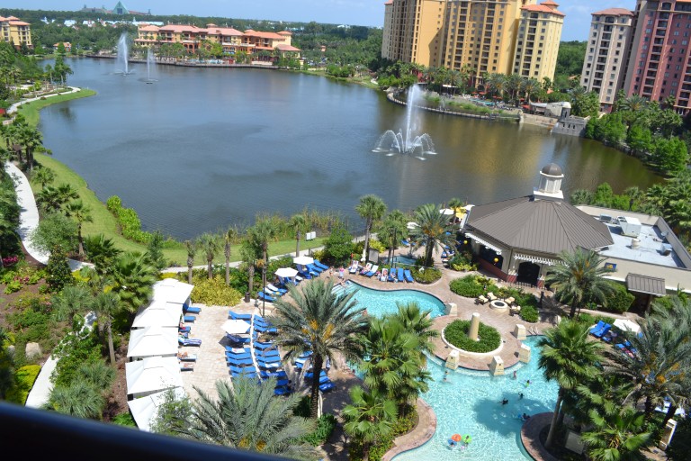 Gorgeous Balcony View of Wyndham Grand Orlando Hotel and Resort, Bonnet Creek