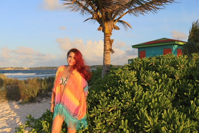 Wearing Forever 21 Watermelon Bikini in Anguilla. Pic By: Devin Galaudet